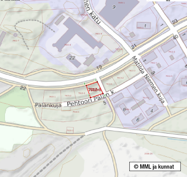 Asuintontti 531  m²/ 300 k-m², Niemenranta Tampere