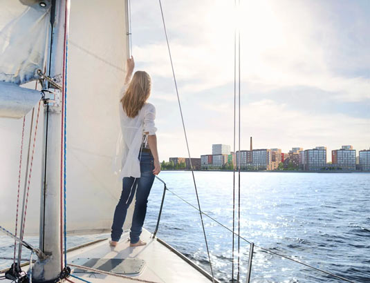 Ota etäisyyttä arkeen veden äärellä