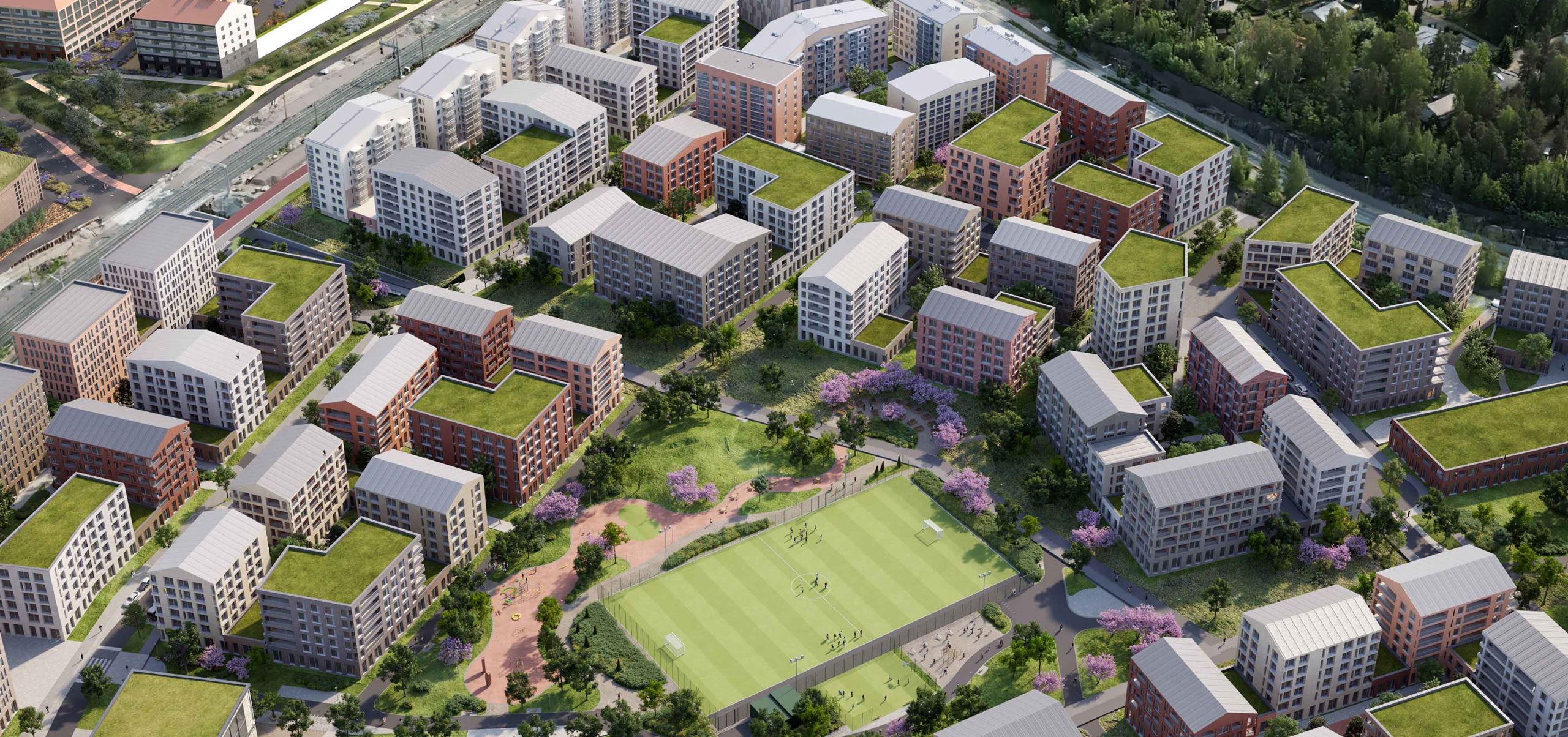 Keran kotien energiaratkaisuiksi on suunnitteilla maalämpöä ja aurinkopaneeleita.