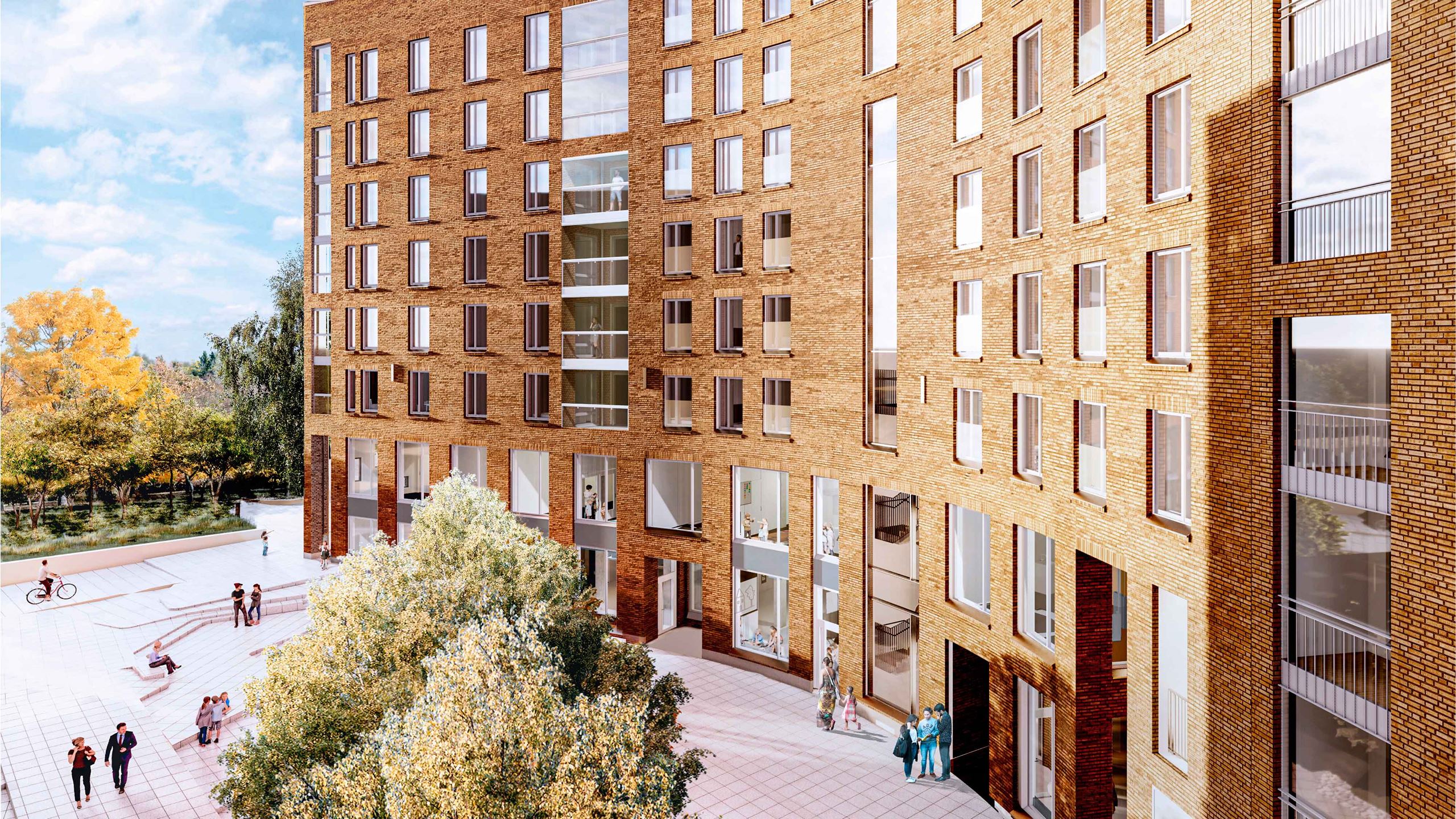 Arkea Jätkäsaaressa. Visualisointi Gröönasta.