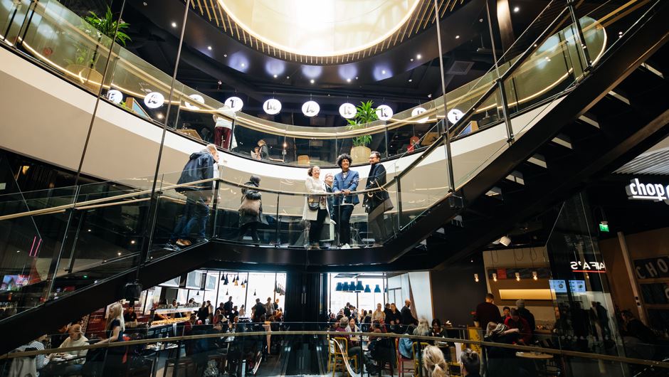 Shopping centre Mall of Tripla  in Helsinki, Finland.