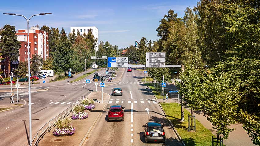 Hyvät liikenneyhteydet 