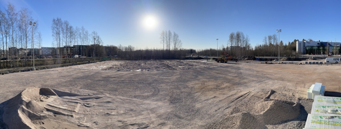 Perkkaanniityn liikuntakentän työmaatiedote 22.4.2022