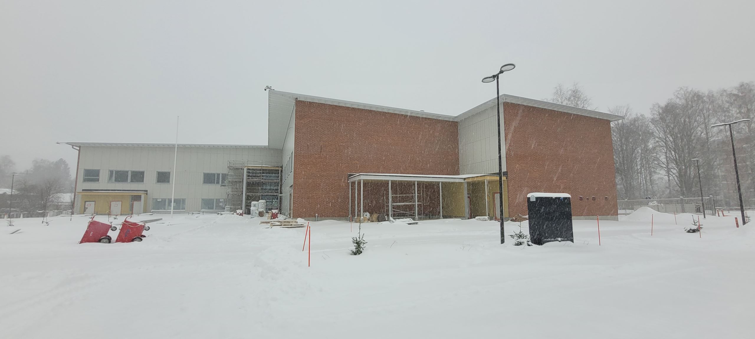 Kuitinmäen koulu työmaatiedote tammikuu 2023