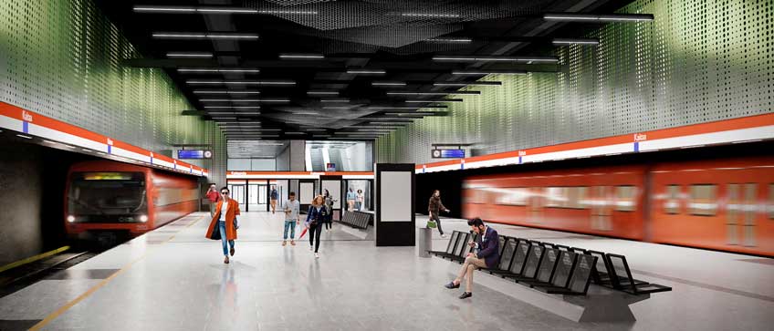 Länsimetro, Kaitaan asema / Länsimetro, station of Kaitaa