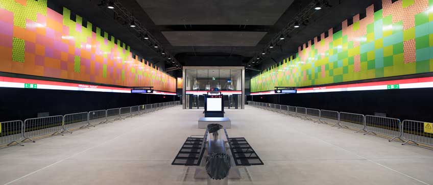 Länsimetro, Niittykummun asema / Länsimetro, Niittykumpu station. Photo: Janne Lehtinen