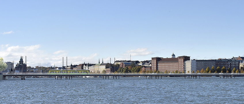 Merihaansillan idea valokuvasovituksena / The idea of Merihaansilta as a photo composition