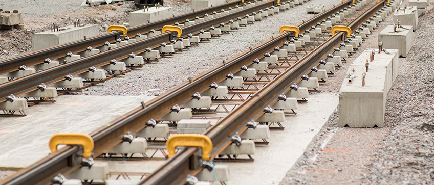 Raide-Jokeri, raidekuva / Jokeri Light Rail, picture of track. Photo: Sami Perttilä