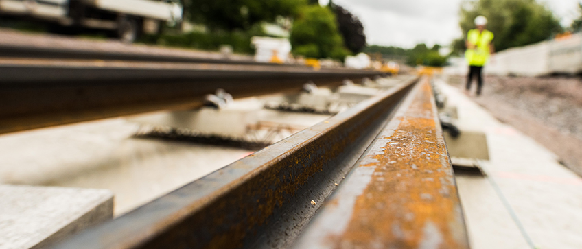 Raide-Jokeri, raidekuva / Jokeri Light Rail, track picture. Photo: Sami Perttilä
