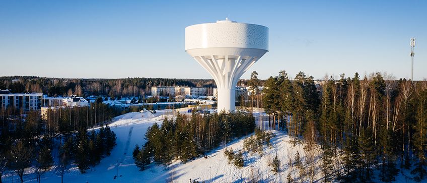 Hiekkaharjun vesitorni, Vantaa / Hiekkaharju water tower, Vantaa, Finland