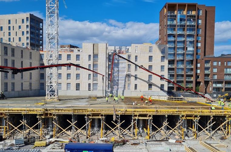 Rakennustyöt Johanna-korttelissa jatkuvat koko kesän ajan