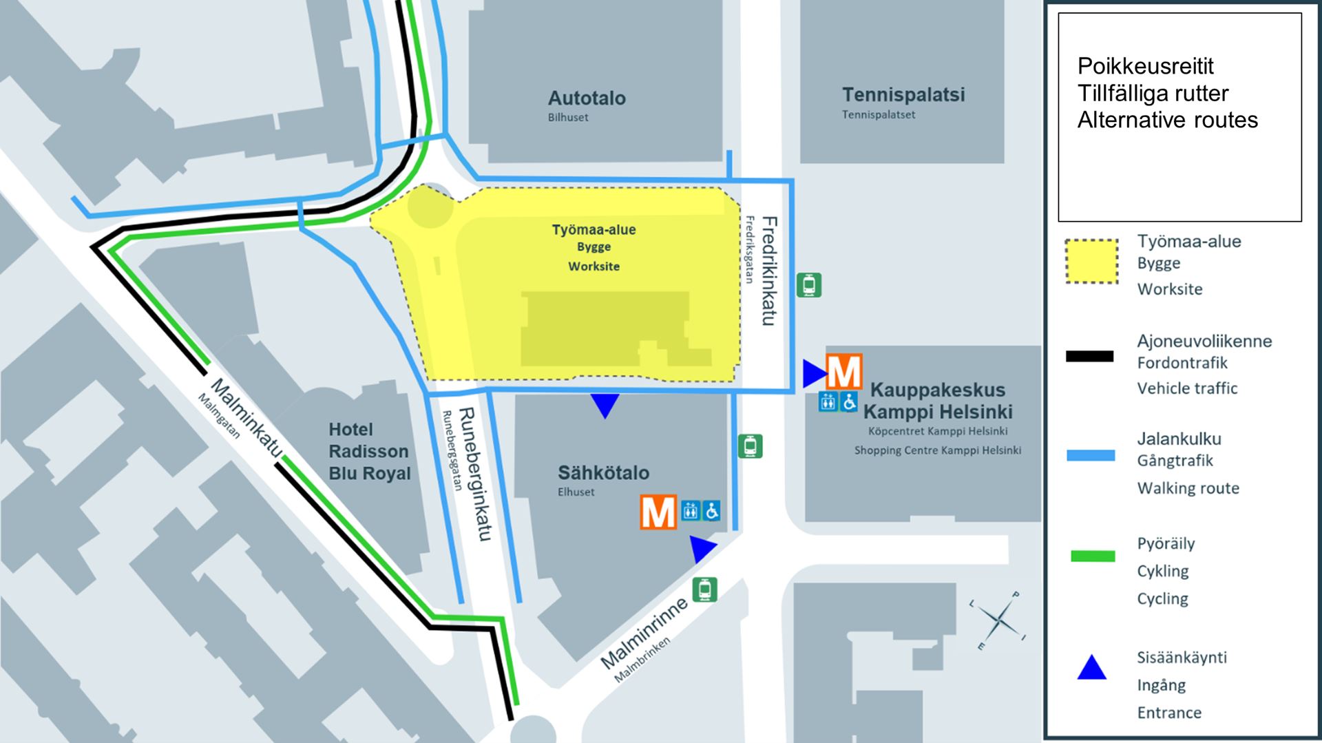 Voimassa olevat liikennejärjestelyt