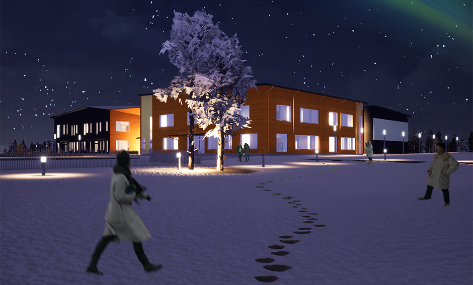 Sodankylän monitoimitalo elinkaarimallilla