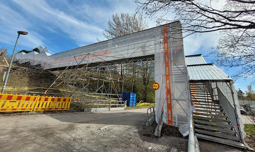 Työmaa-aikaisilla liikennejärjestelyillä varmistetaan työmaan ympäristön turvallisuus