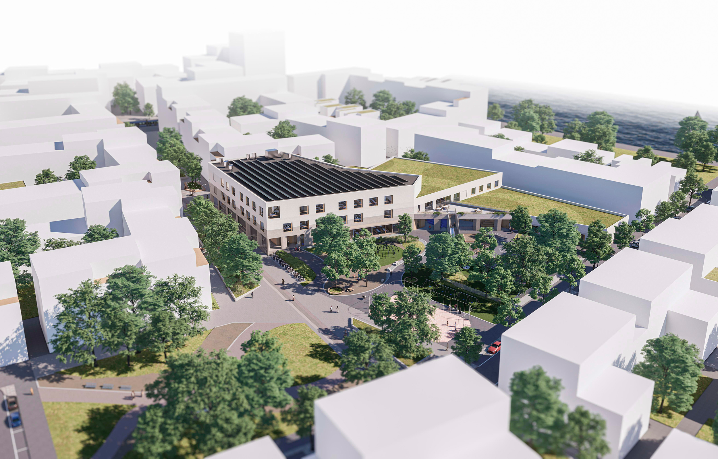 Melkinlaiturin koulu- ja päiväkoti elinkaarimallilla, Helsinki