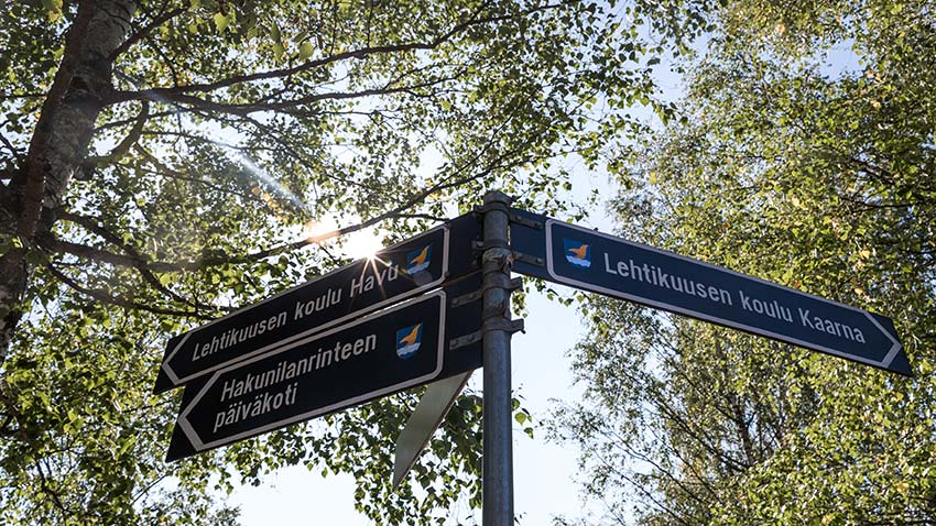 Hakunilan lähistöllä on hyvät palvelut