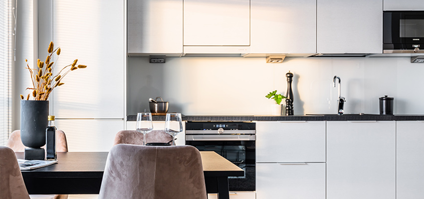 Modernia asumista viihtyisässä korttelissa Hiekkaharjussa