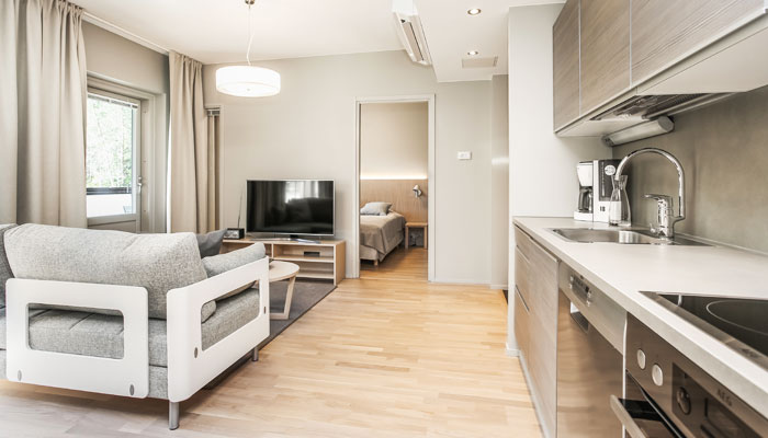 Valmiiksi sisustettu