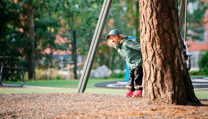 Toimiva  taloyhtiön piha
