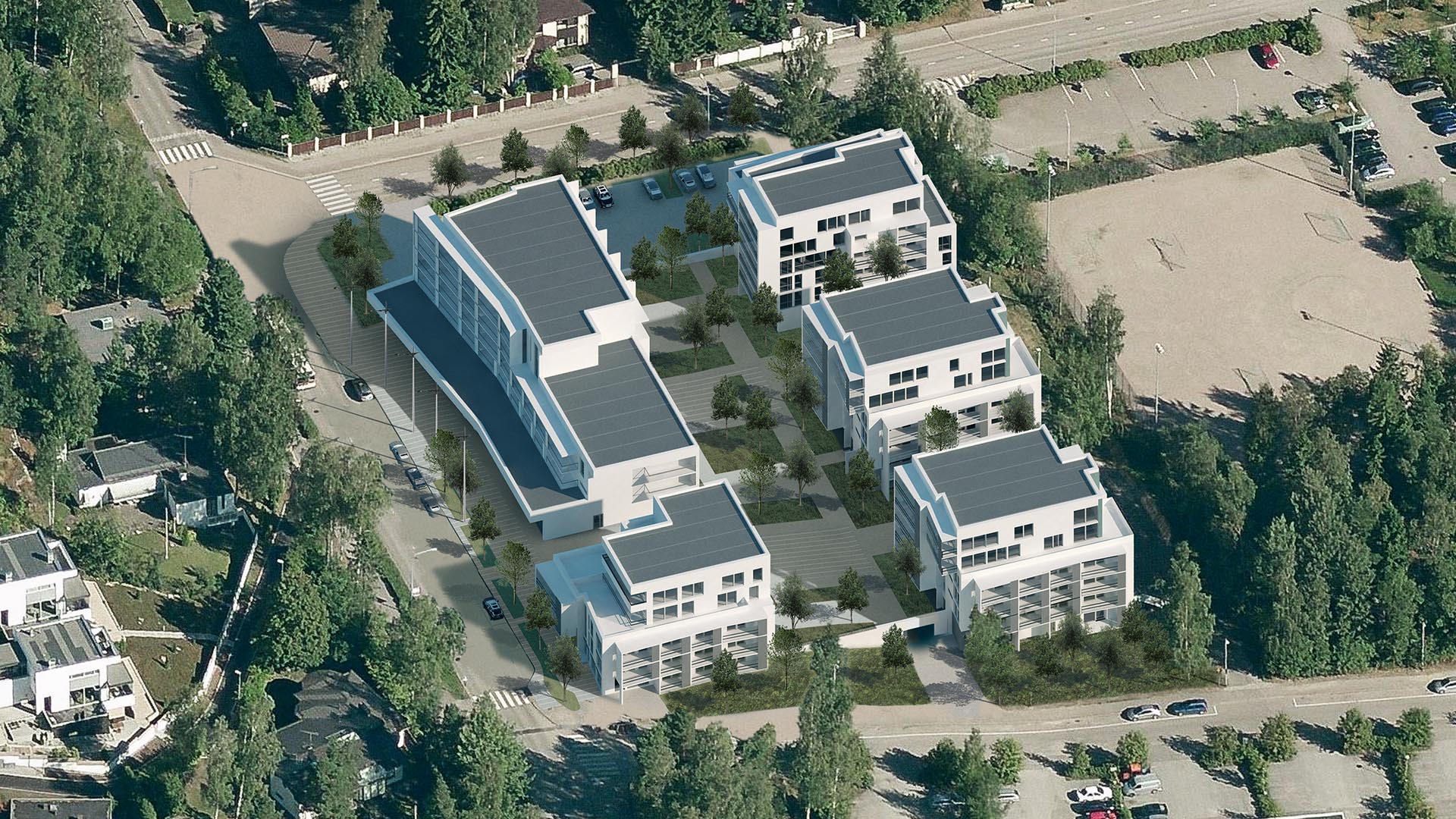 Viihtyisä kortteli Westend