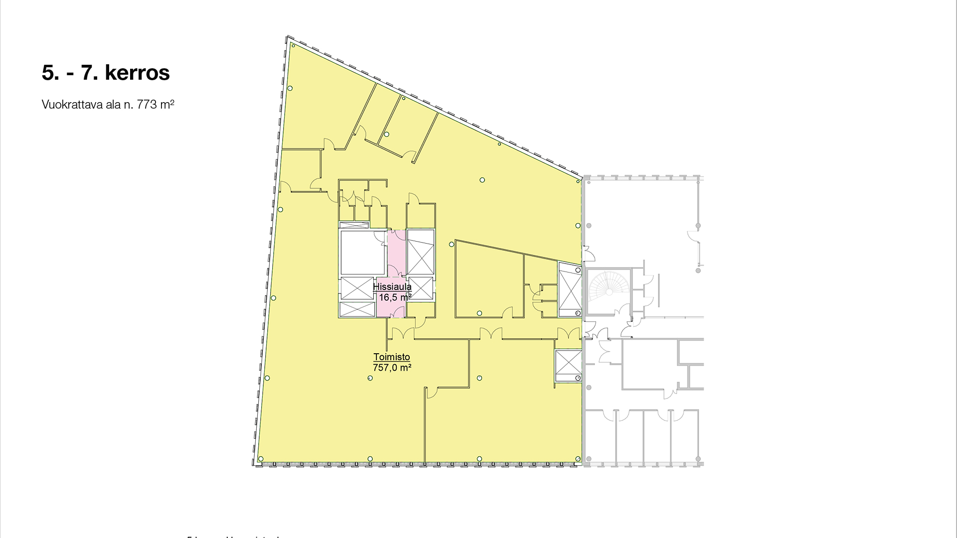 5.-7. kerros / 5th to 7th floor