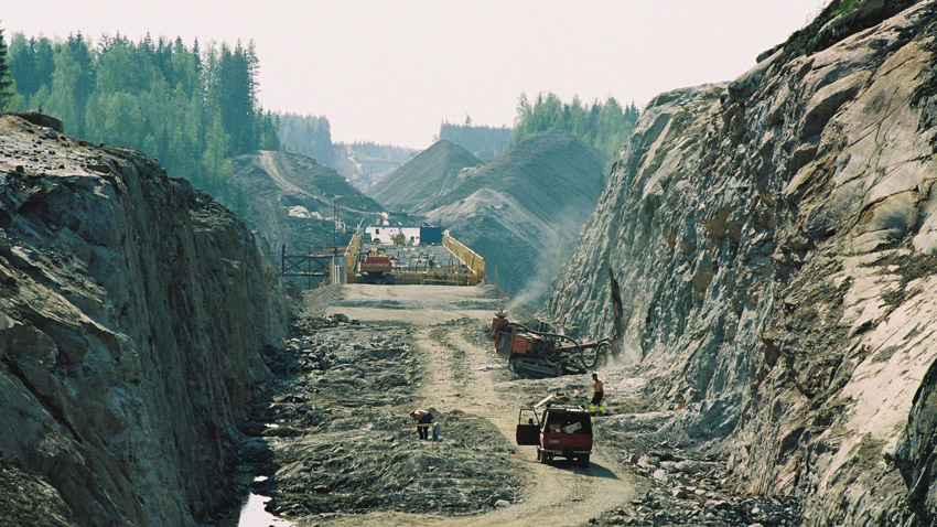 Construction of a road
