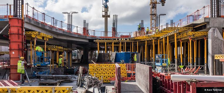 Tripla’s construction at full tilt: thirty metres done, sixty to go