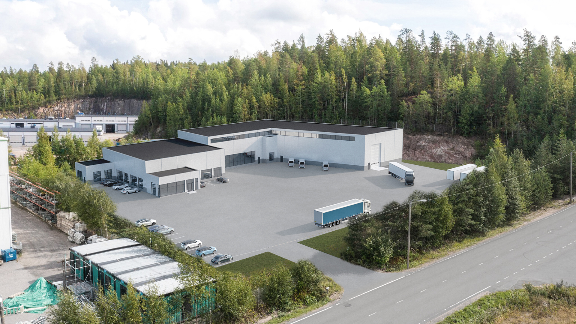 Logistics and production premises
