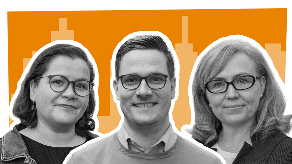 Vartin kaupunki -podcast, Pirita Tiusanen, Aleksi Laine ja Anne Piiparinen