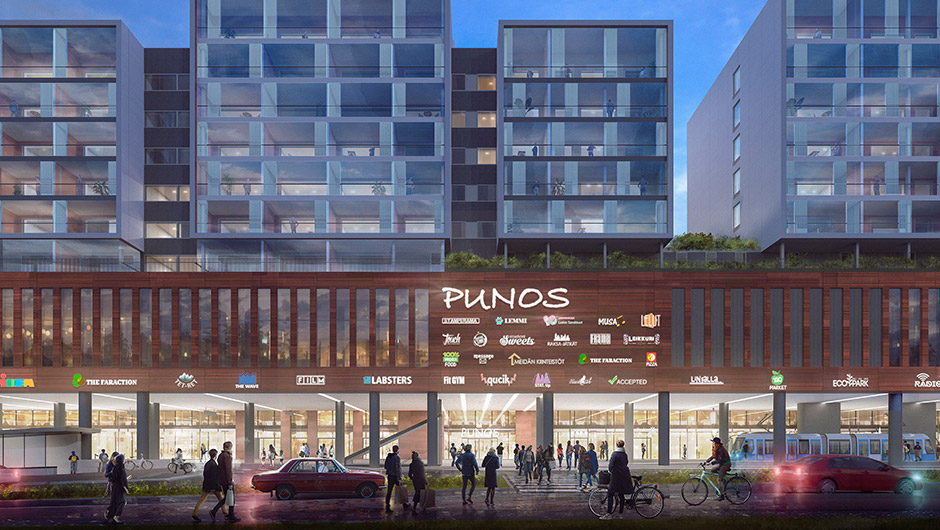 Punos käynnistää Itäkeskuksen uudistuksen