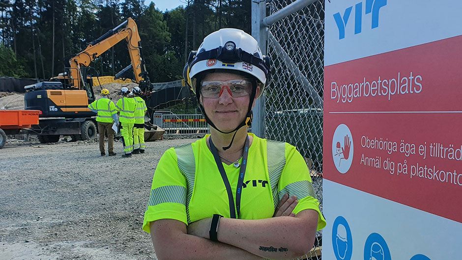 YIT Sweden's Environmental Manager Johanna Weckström.