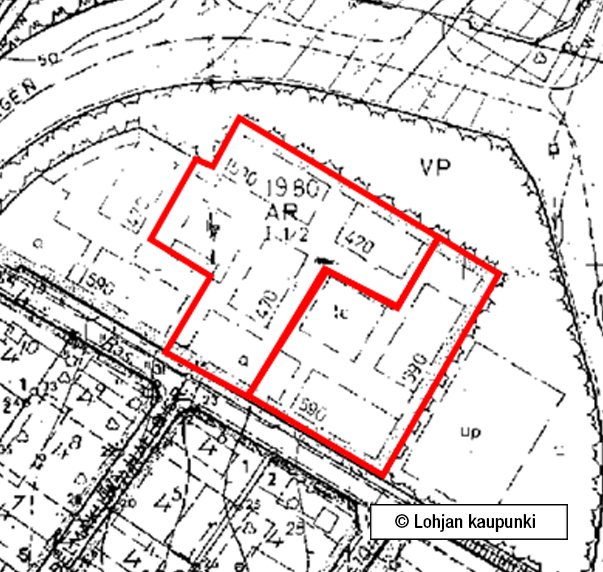 Rivitalotontti 10600 m², Lohja - Virkkala