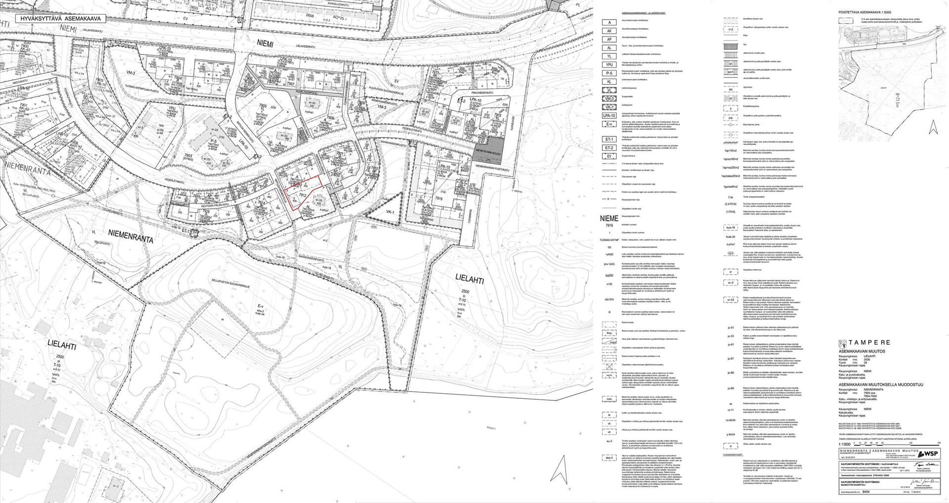 Myytävä tontti Niemenrannassa - asemakaava