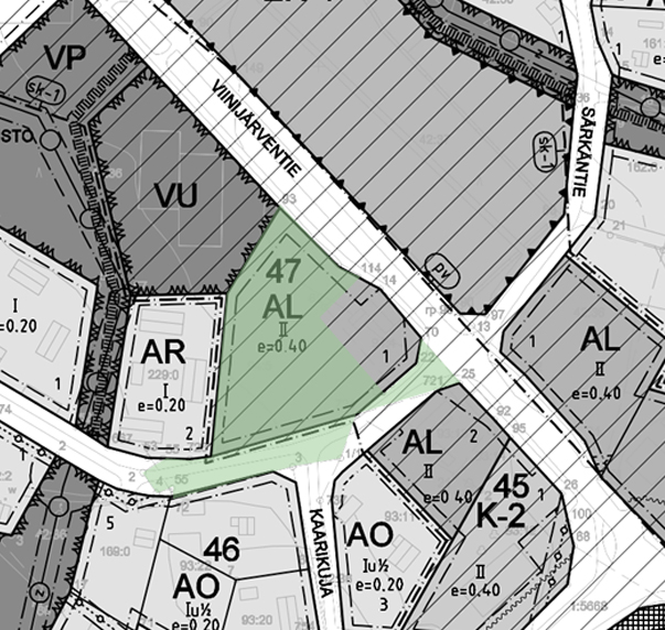 Kerrostalotontti  Viinijärvi