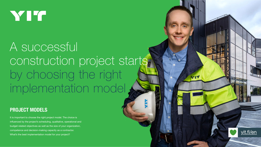 A successful construction projects starts by choosing the right implementation model